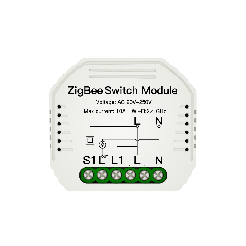 Wi-Fi 2 gang Tuya Zigbee 3,0 беспроводной настенный модуль, домашняя автоматическая система