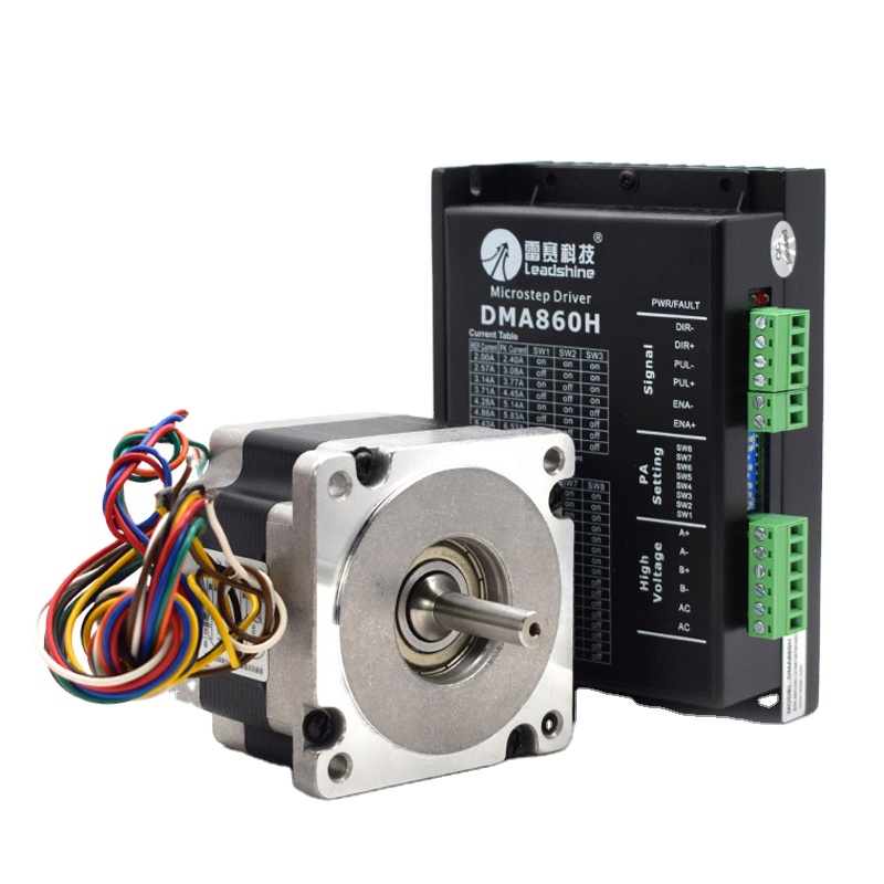 Leadshine NEMA34 2 Фаза AC18-80V шаговый погонщика DMA860H 7.2A + 86HS серии 4,5 7 8,5 12N.M диаметр вала 12,7 мм