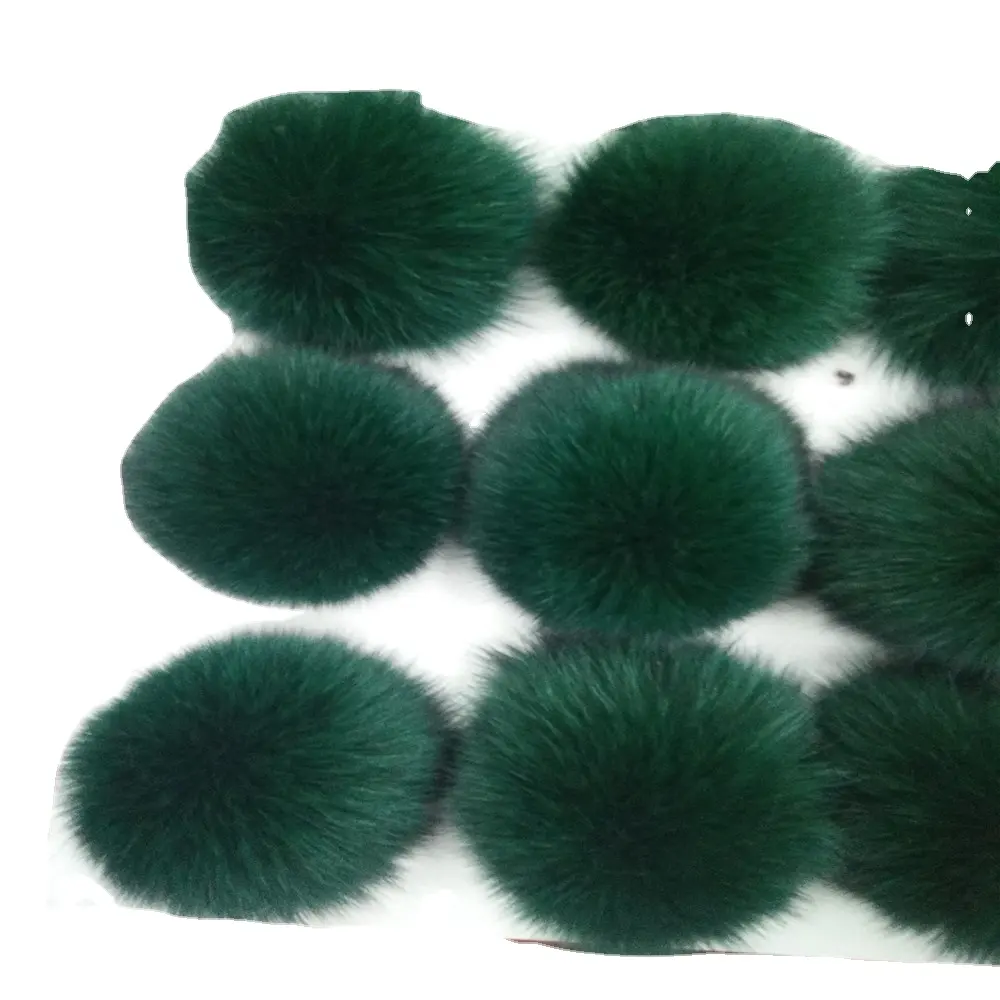 Real Fox Fur Ball Using for Fur Pendant Key chains Clothing Accessories