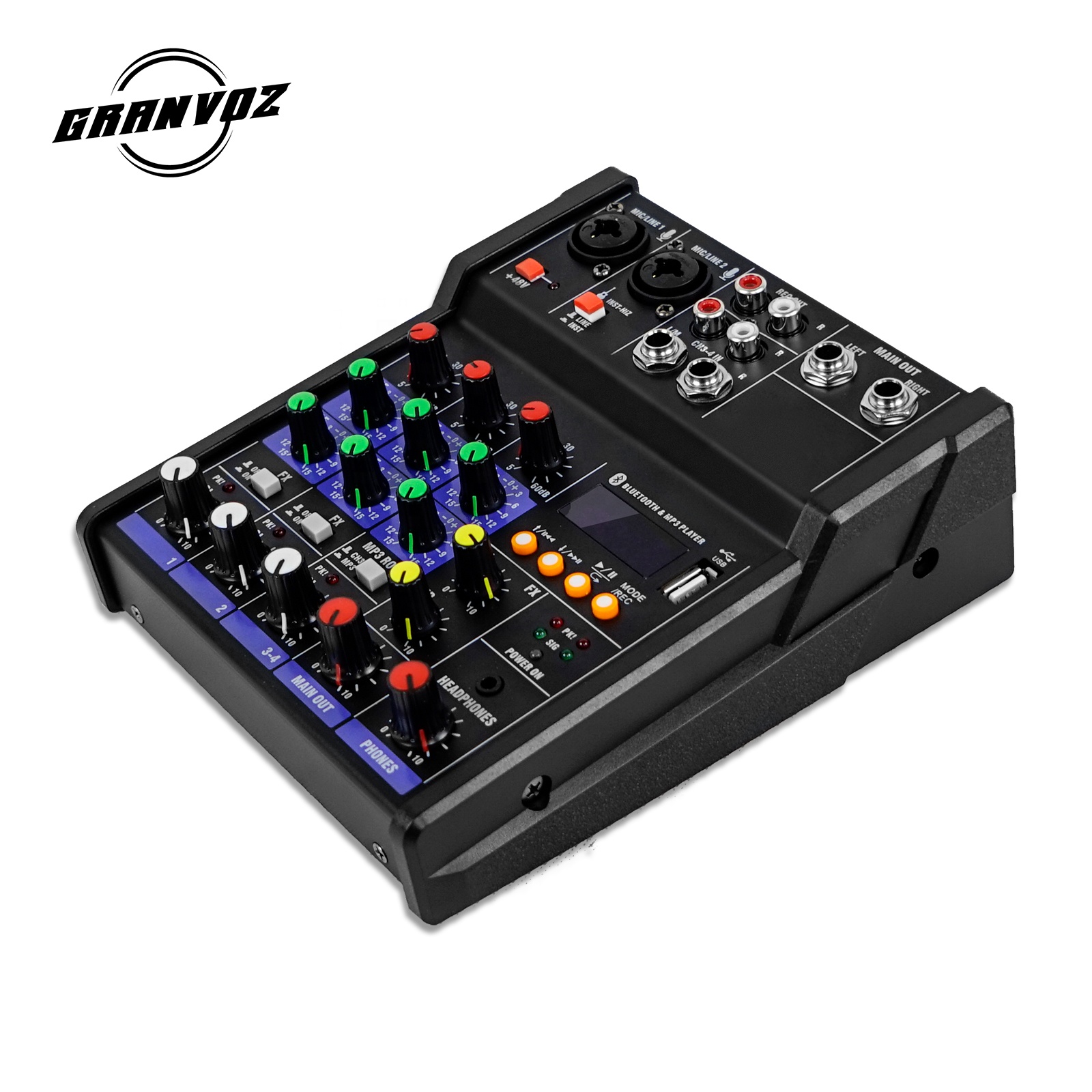Dj звуковой миксер 4 канала с USB музыкальный миксер dj