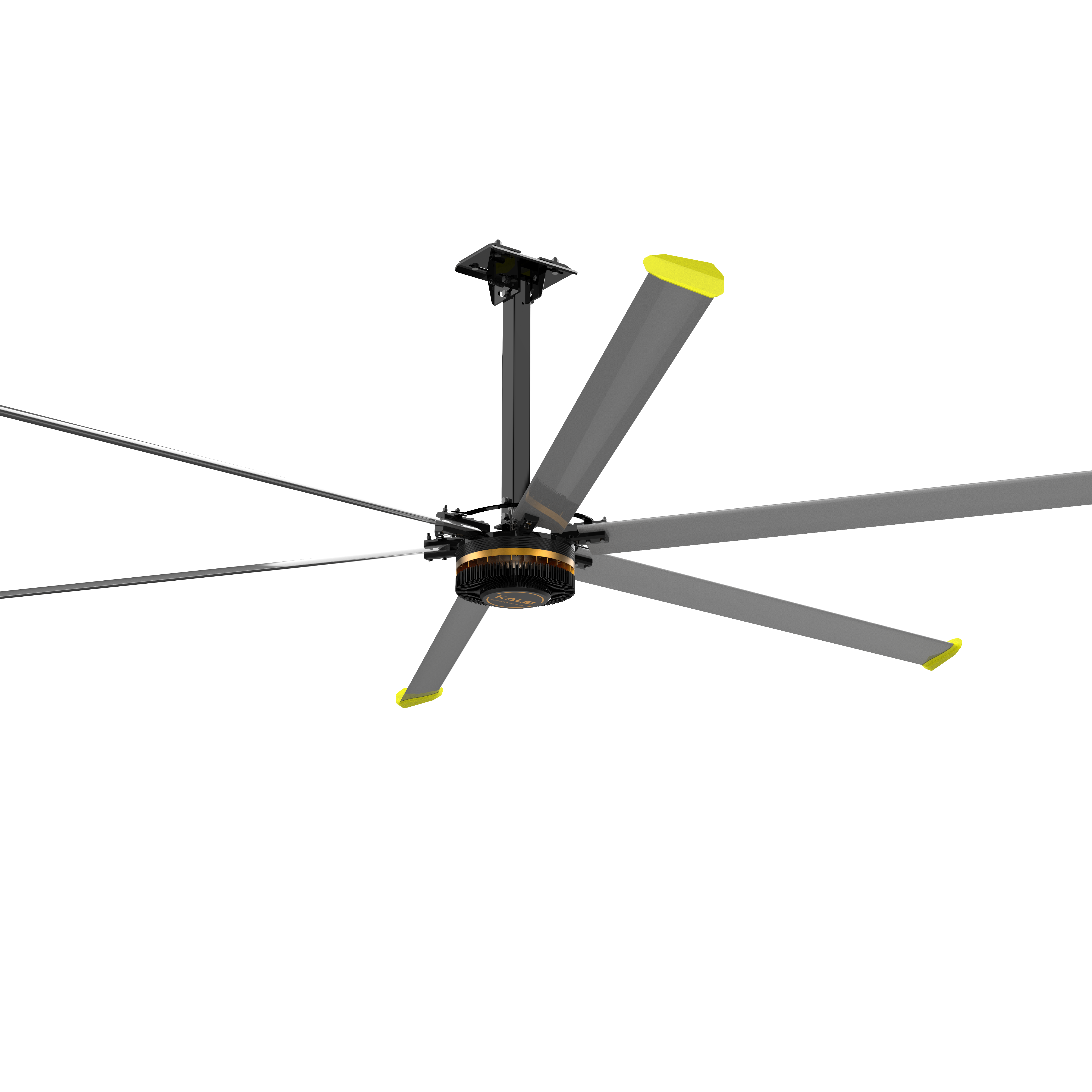 Shanghai Kale Fan 7,3 M HVLS 5 шт., лопасти для большой промышленности, гигантский вентилятор hvls из Индонезии