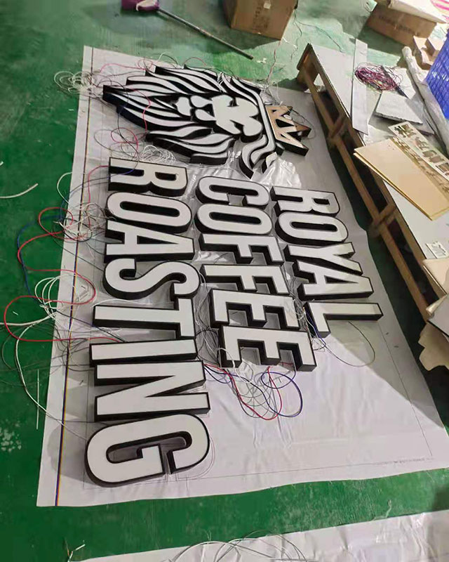 Door Hanging Custom Cut Acrylic Full Color Led Sign Wall Mounted Factory Price