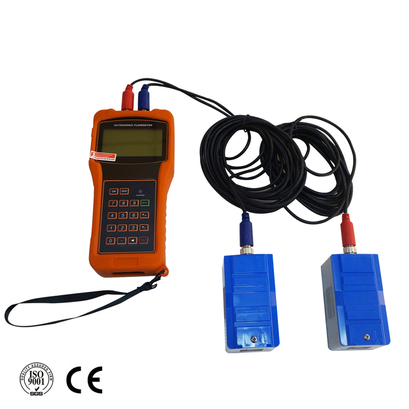 Best price portable ultrasonic digital 4-20ma output clamp on flow meter