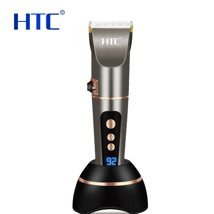 HTC литиевая батарея LED Регулируемая скорость триммер для волос AT-753L