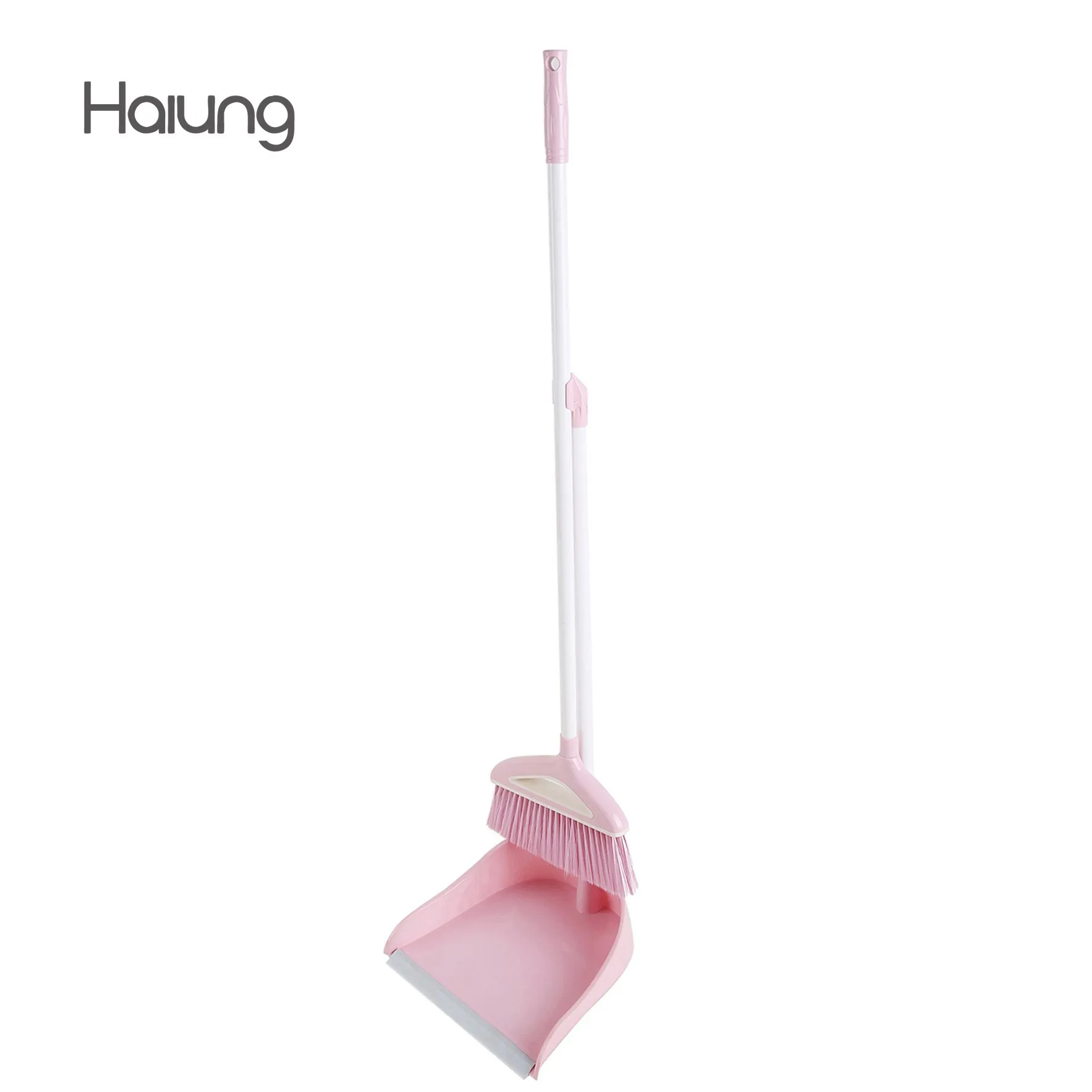 China Indoor Long Handle Plastic brooms wholesale brooms dustpan and broom set