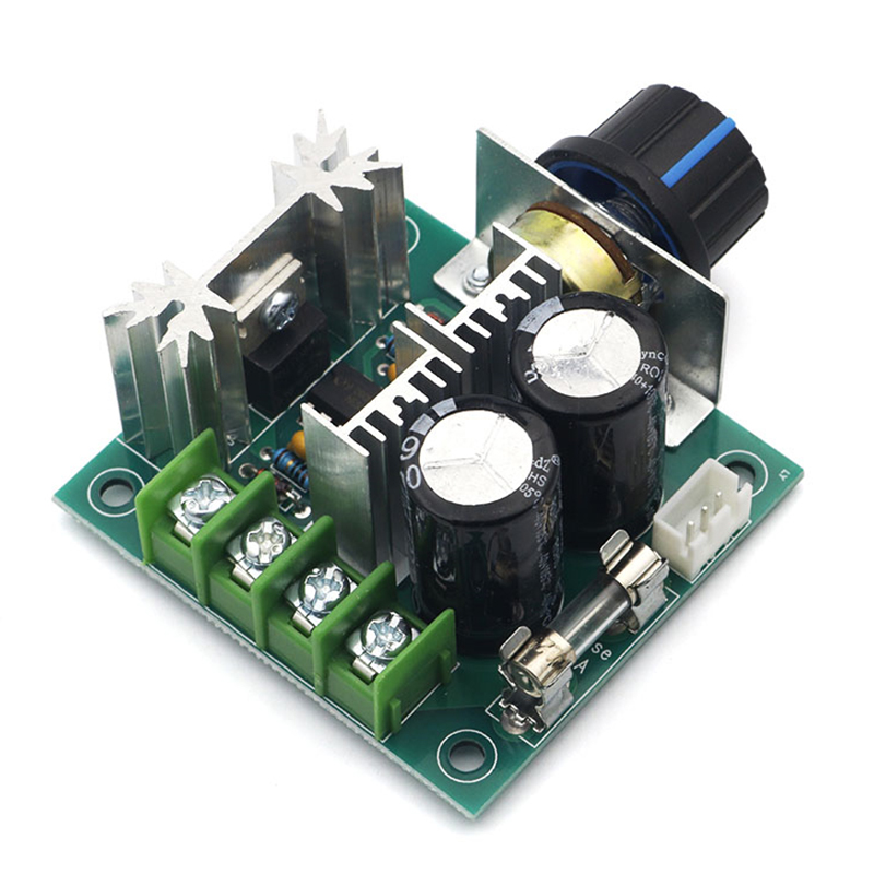 Ccmhc DC 12V 24V 30V 40 13 кГц Автоматическая шим тока мотор регулятор скорости регулятора скорости двигателя постоянного тока регулятор переключатель 10A с алюминиевой крышкой, 50В 1000 мкФ