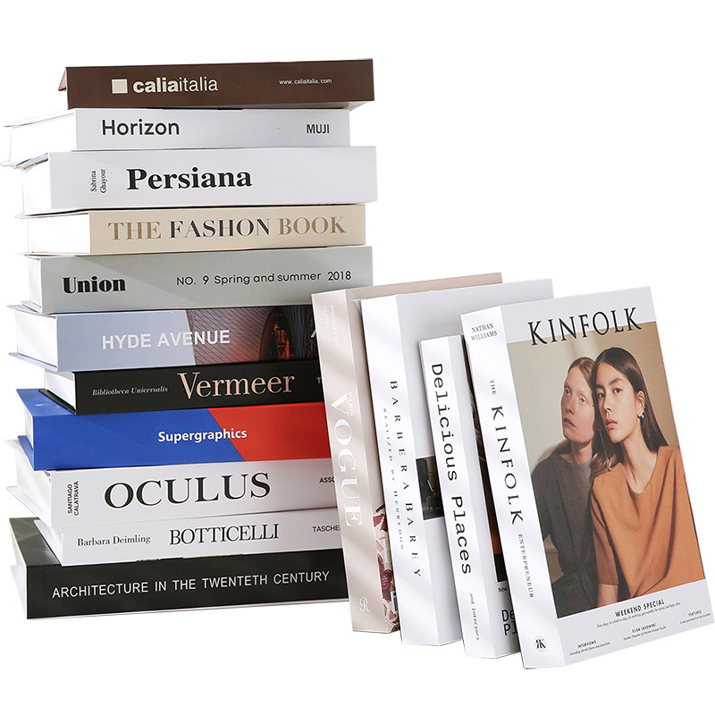 Индивидуальная коробка для книг в твердом переплете, искусственные книги для украшения