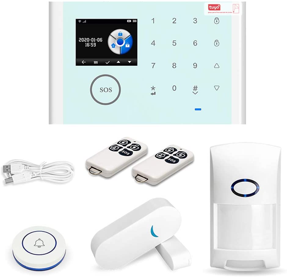 Новинка 2021, умная Беспроводная сигнализация Tuya Smart GSM и Wi-Fi, домашние противоугонные комплекты сигнализации с поддержкой нескольких языков