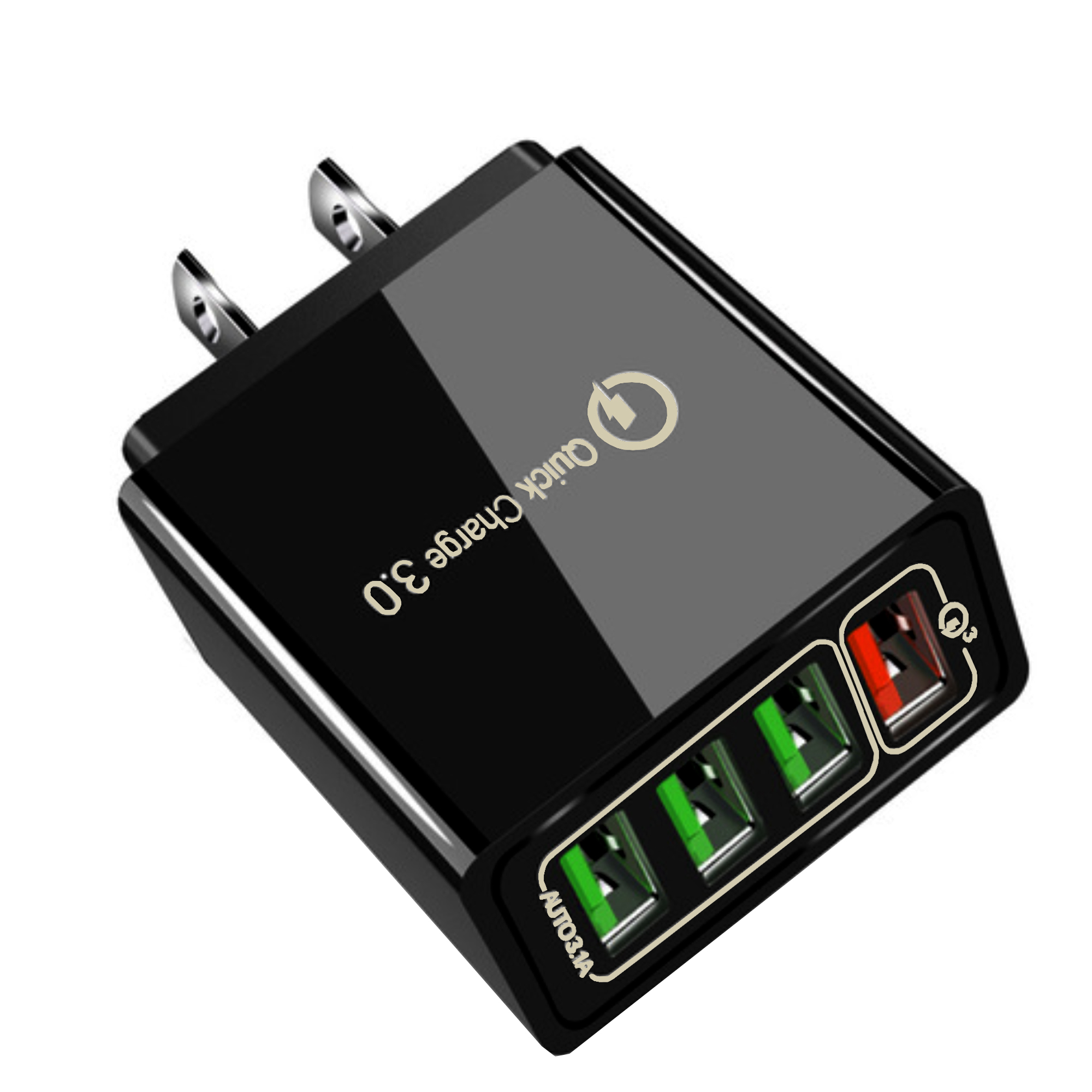 Новое поступление MOQ 10 шт. 4 порта USB Универсальное дорожное настенное зарядное устройство USB адаптер питания зарядное устройство
