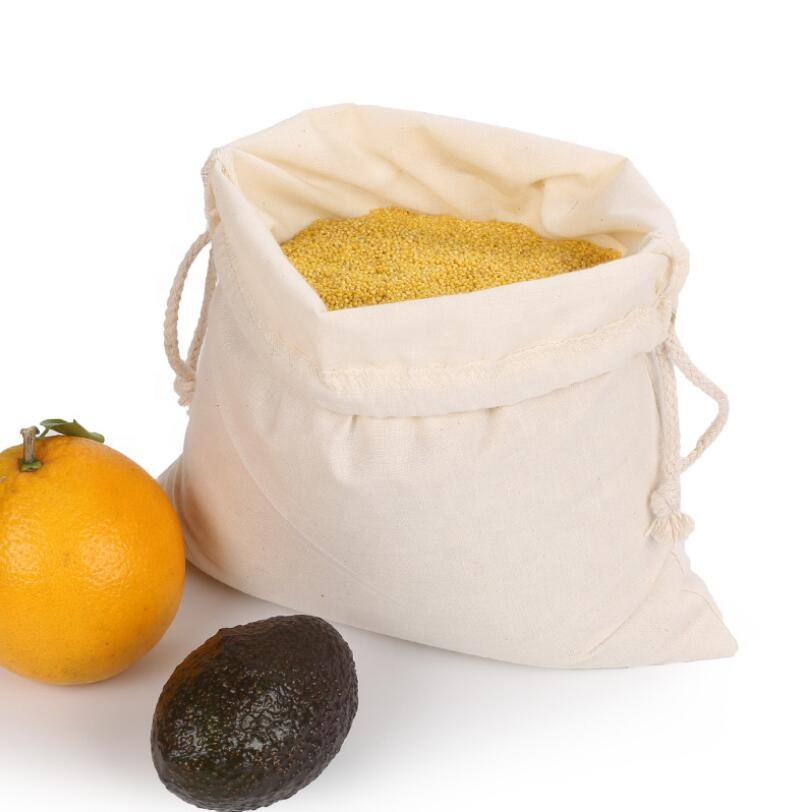 Многоразовые хлопковые сумки для покупок с рисунком, прочная продуктовая сумка для риса, соевой муки, Портативная сумка для покупок