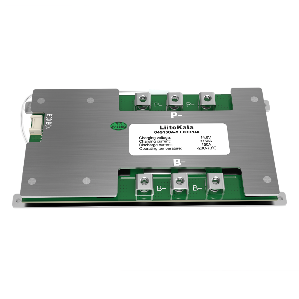 Smart bms for lithium ion battery pack 12V battery management systems (bms) 150A discharge LiitoKala 04S150A-Y 4S LiFePO4