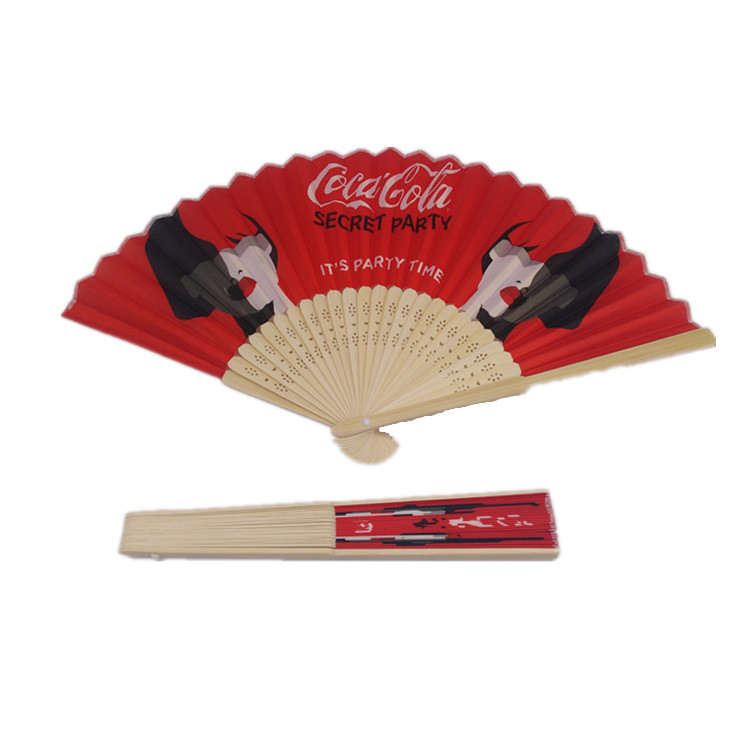2020 новое поступление с черными бамбуковыми ребрами handfan с изготовленным на заказ логосом фирменное наименование