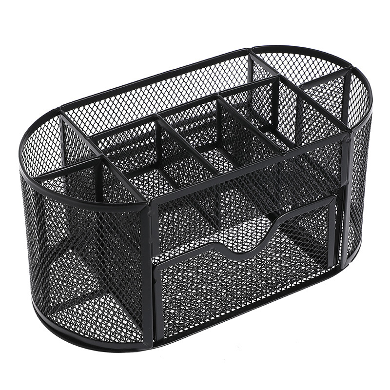Fashionable Multifunction Home Stationary Holder Office Metal Set Mesh Desk Organizer