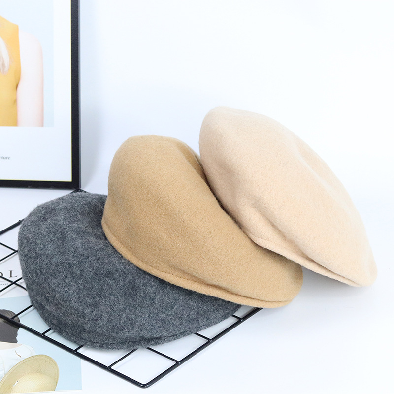 High Quality Ivy Golf Driving Flat Hat Man Gift Newsboy Baker Boy Wool Felt Hat