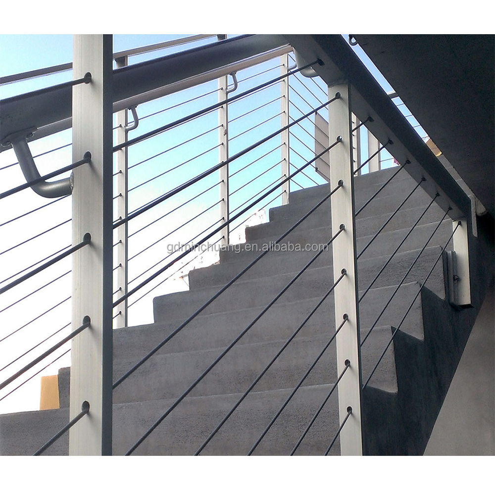 Outdoor cable railing stainless steel Railings exterior baluster aluminium handrail waterproof rails galvanizing guardrail