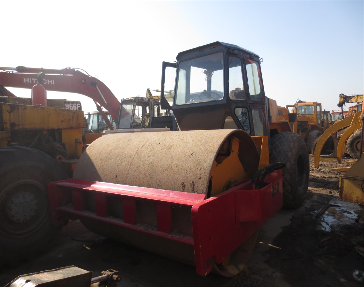 Used Dynapac CA25D road roller Secondhand 13Ton CA25D soil compactor