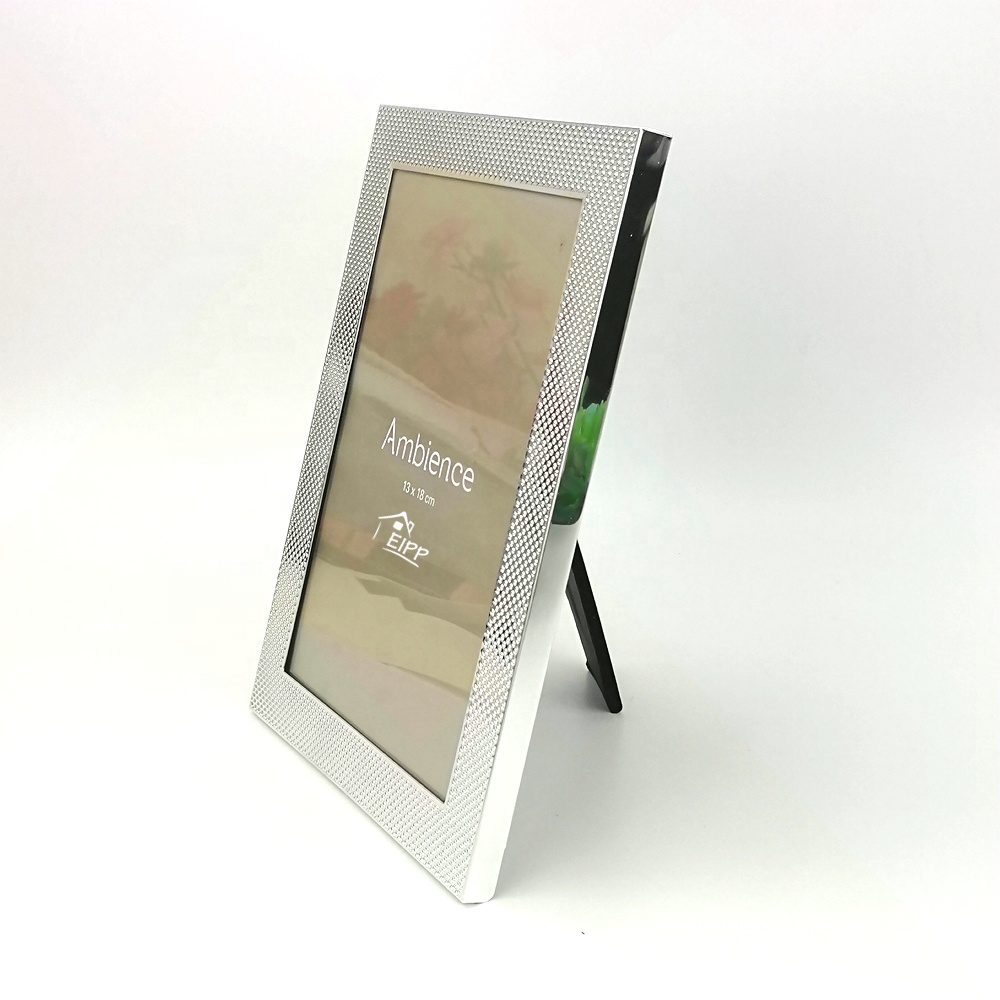 Wholesale Classic 4*6in Silver Metal Aluminum Picture Photo Frames For Home Decor