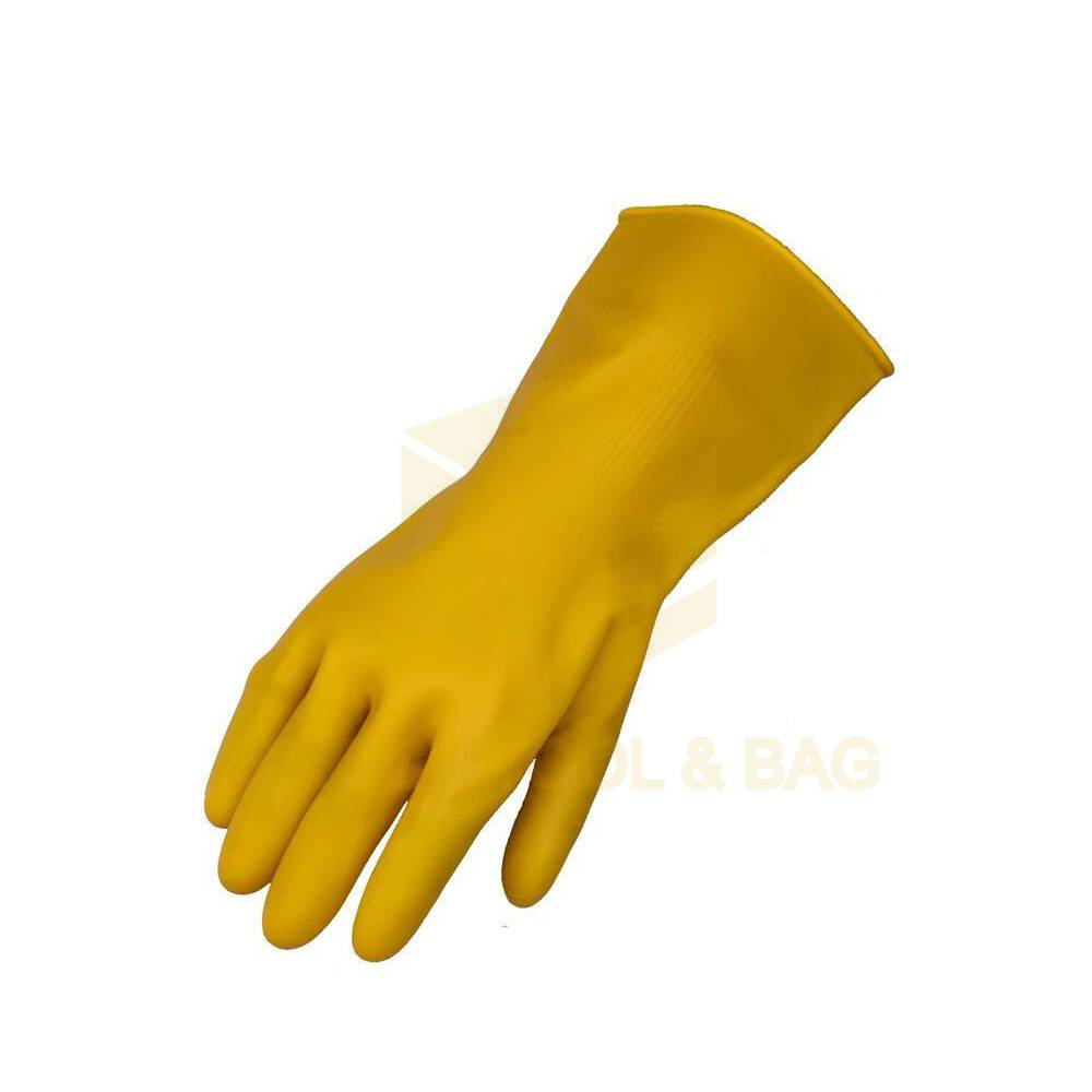 Unlined Flock Lined Kitchen Garden Dishwashing Household Rubber Latex Gloves