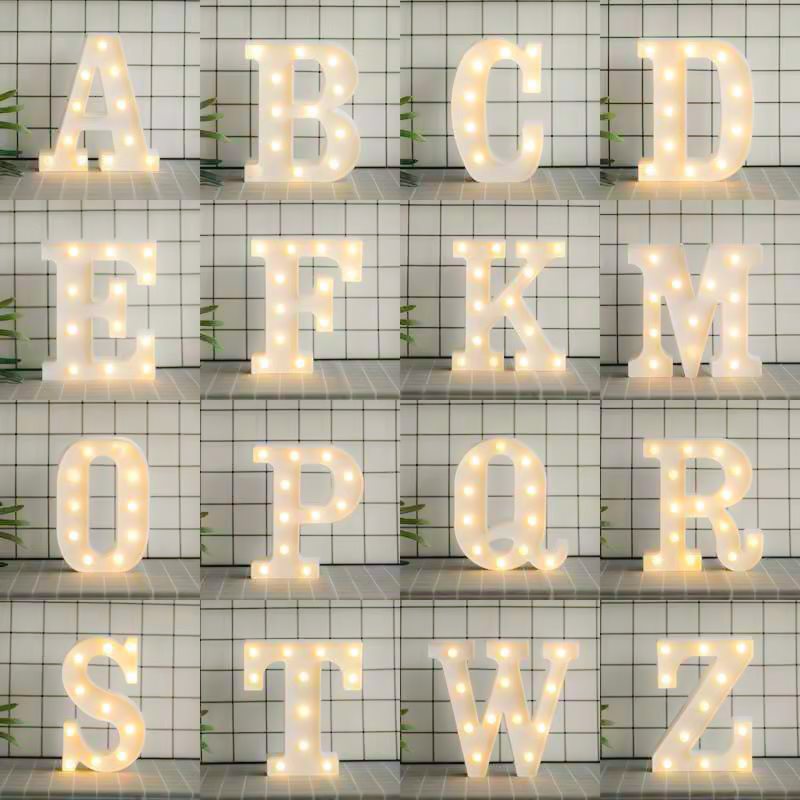 Custom Alphabet Arabic Number Marquee Lights 3D Led Light Bord Letters