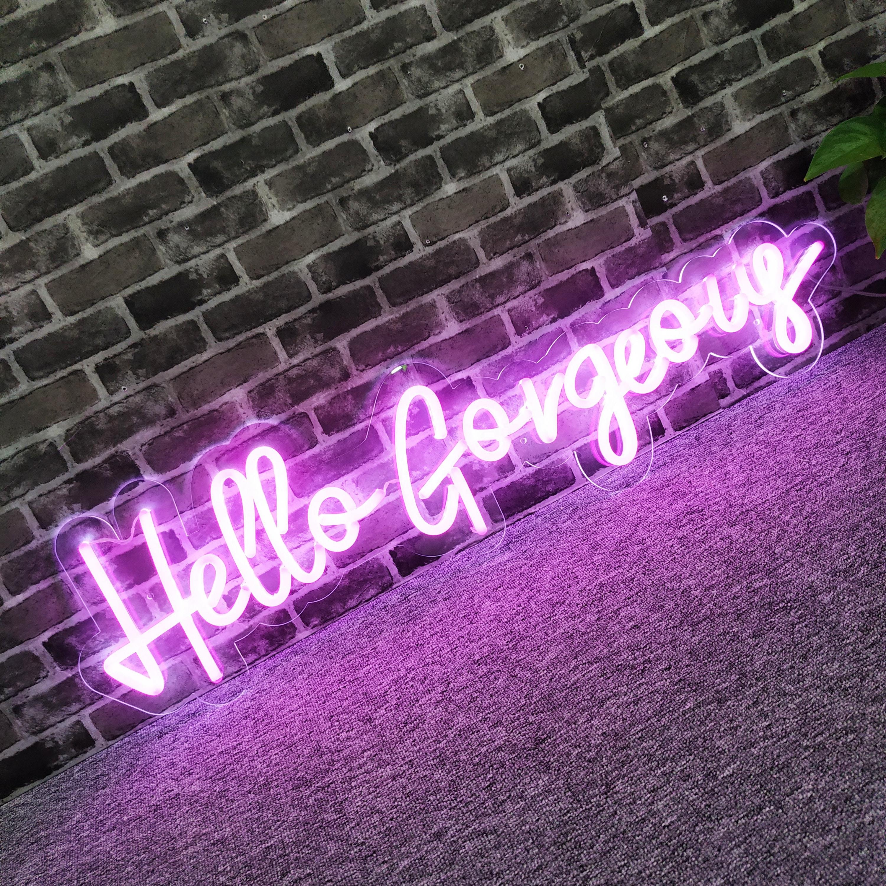 Знак бара hello великолепный светодиодный неоновый свет для кафе бара