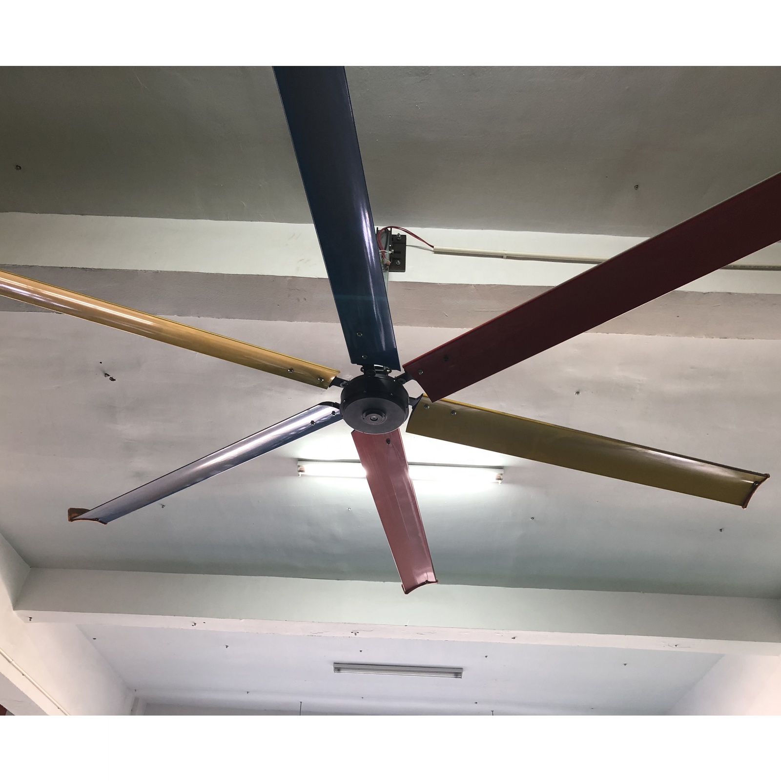 Потолочный вентилятор AMTHI 1500W 8ft hvls pmsm, промышленный потолочный вентилятор hvls