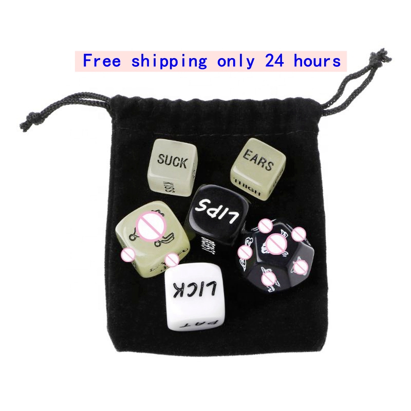 Erotic luminous Sex Dice Set Couple Gift Love Game Sextoys Adults Sex Dice 6pcs French sex game Position Game for Adult