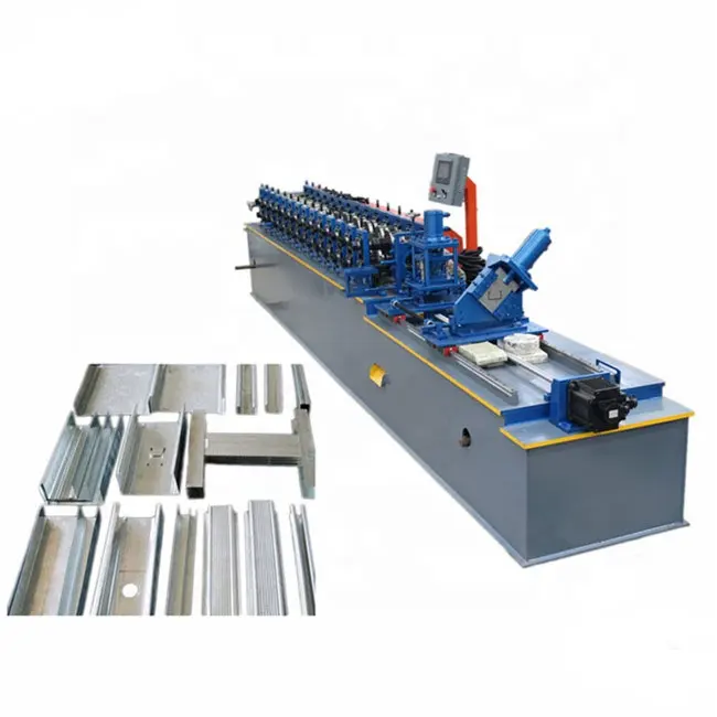 Drywall track stud profile roll forming machine, structural steel making machine
