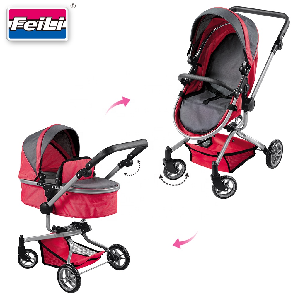 Игрушки Fei Li 2 в 1, многофункциональная кукольная коляска и коляска, подходит для кукол до 53 см, кукольный багги