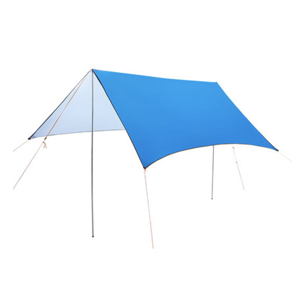 Outdoor camping supplies sunscreen, rainproof beach, silver curtain 2.5*2.5 sun shelter