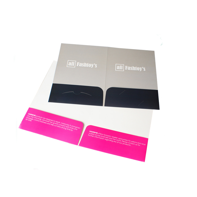 woodfree or kraft paper flyer holder or book holder printing service in China