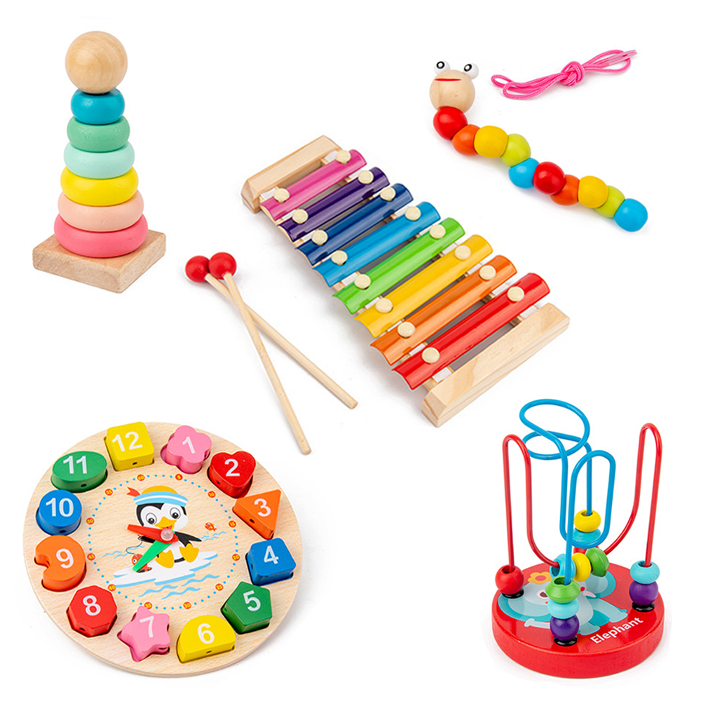 New Trending Wooden Intellectual Development Toys Early Learning Educational Montessori Autism Sensory Toys for Boys Girls