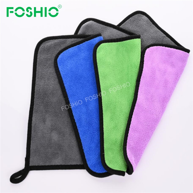 Foshio Custom Quick Dry Water Absorption Thickening Microfiber Detailing Towels Set For Car Wash