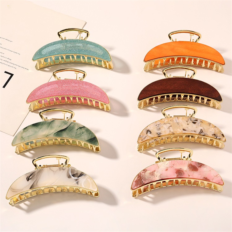 Alloy Butterfly Hair Clips Large Back Of Head Clamp Colorful Print Accessories Women Hair Claw Clip