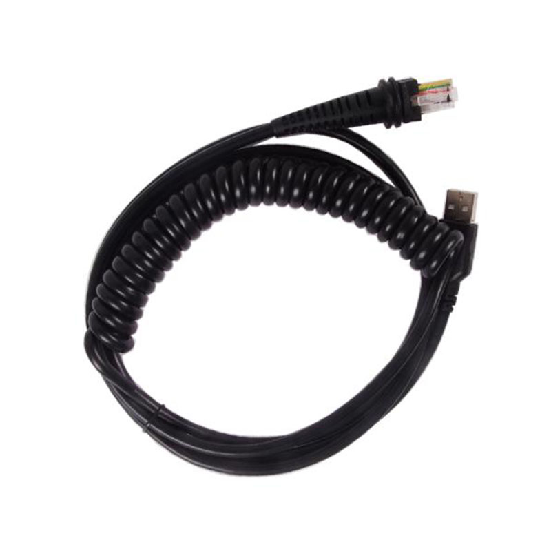 New compatible USB 3 meter Spring cable for Honeywell 1900G 1200 1300G Barcode Scanner Cable