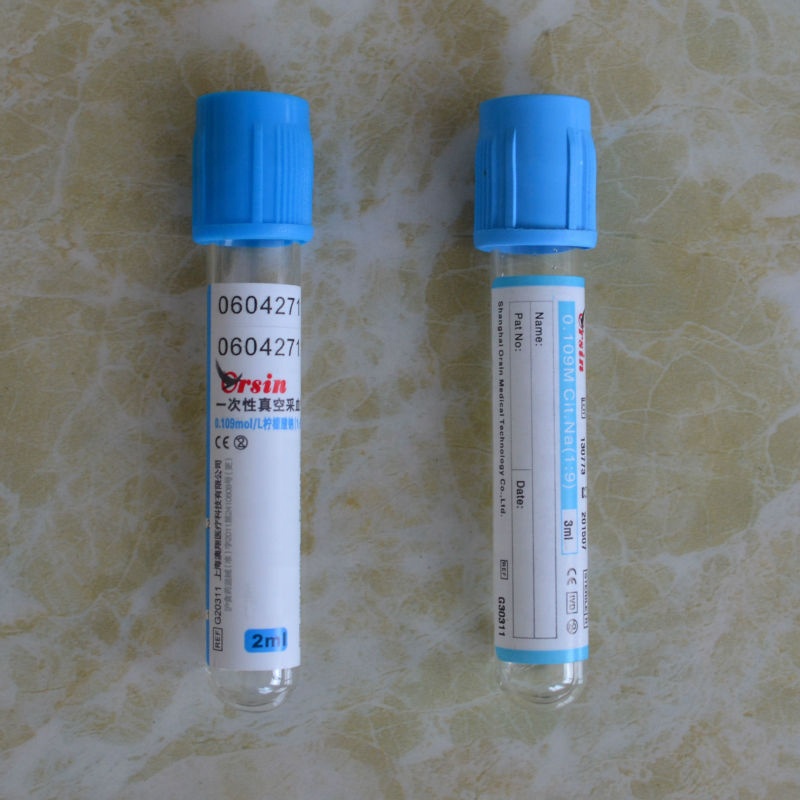 PT Blood Collection Tube 0.109mol/L sodium citrate (9:1)