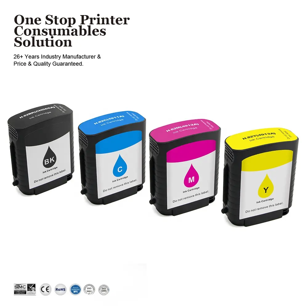 INK-POWER 82 Premium Compatible Color Inkjet Ink Cartridge For HP Designjet 111 500 510 Plus Printer