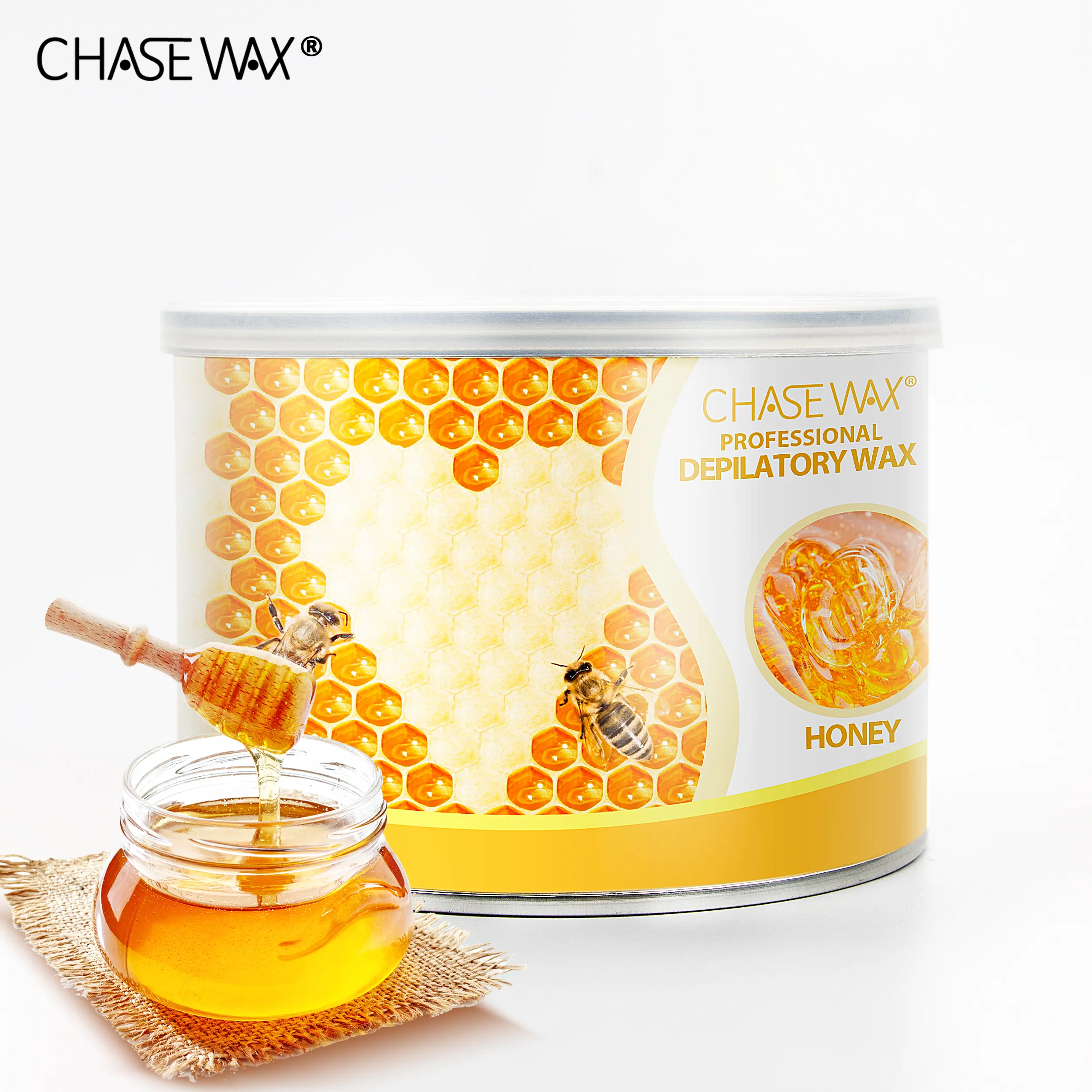 Chase Wax 400g Private Label Depilatory Wax Hair Removal Honey Soft Wax Can For All Skin Type
