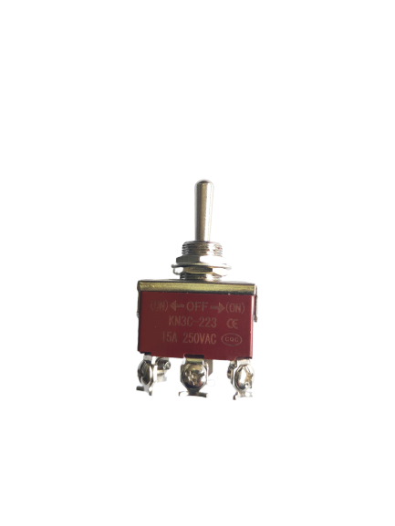 ON-OFF-ON DPDT Momentary Rocker Type Control Toggle Switch AC 250V 15A KN3C-223