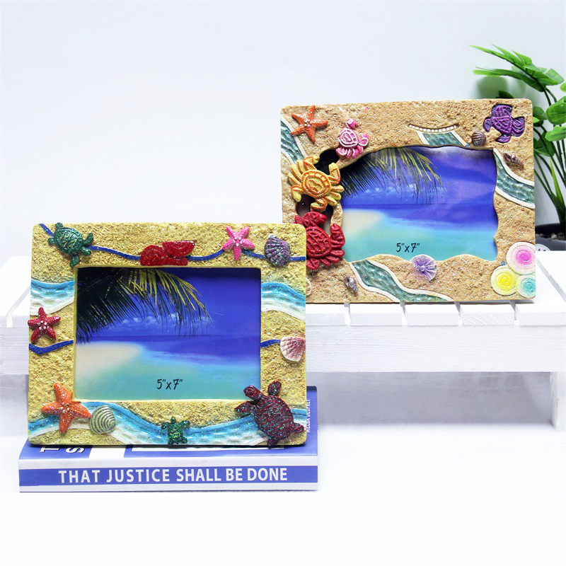 Wholesale Resin Craft Home Decoration Custom Handmade Gifts Tourist Souvenir Resin Photo Frame