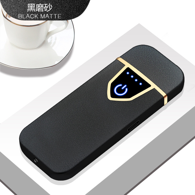 Good Quality Creative Fingerprint USB Charging Electric Arc Electronic Cigarette Lighter With Personality Smoking Accessories