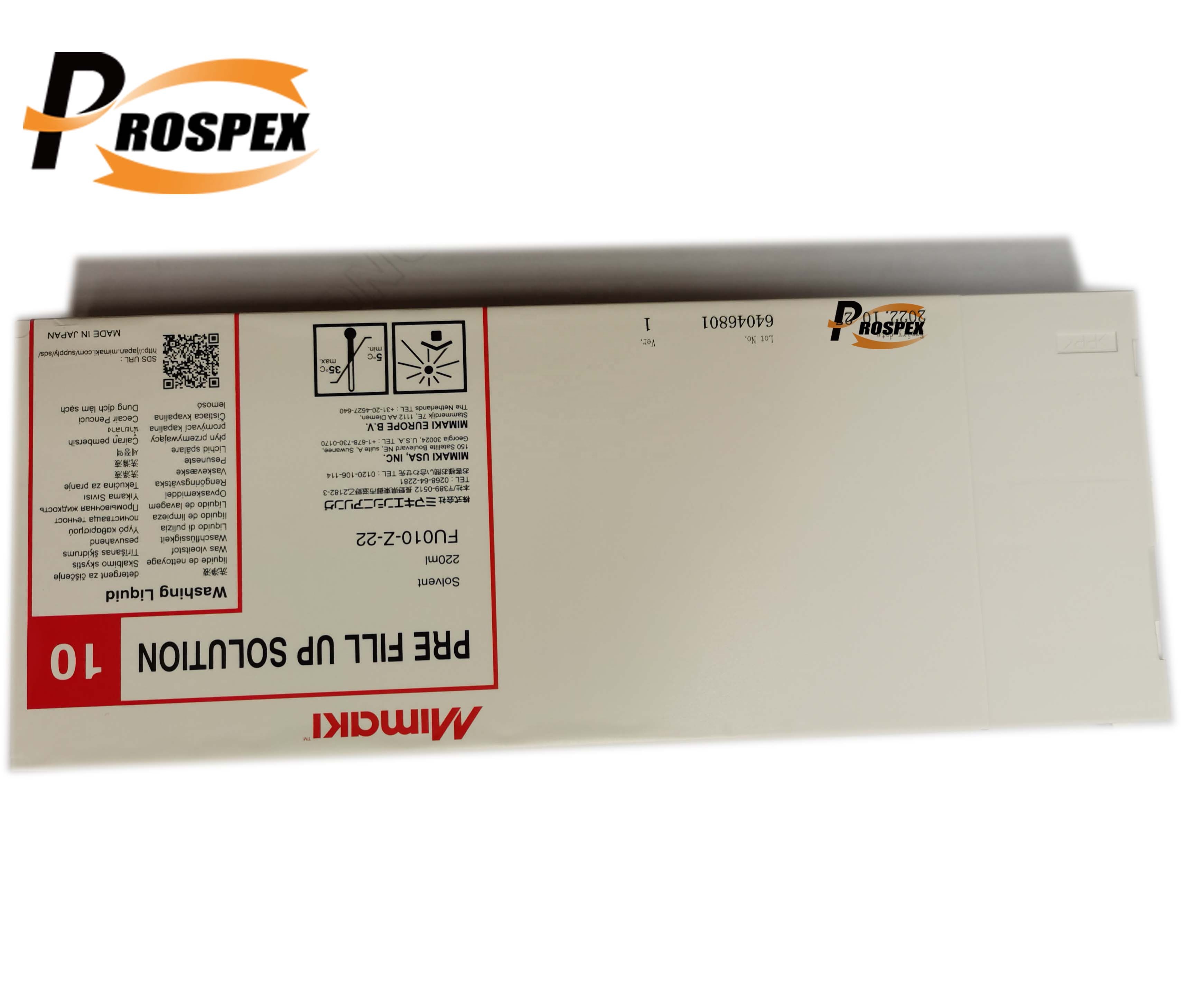 Являются оригинальными Mimaki FU010-Z-22 предварительно заполнить для JV33 JV150 JV300 моющую жидкость SPC-0294