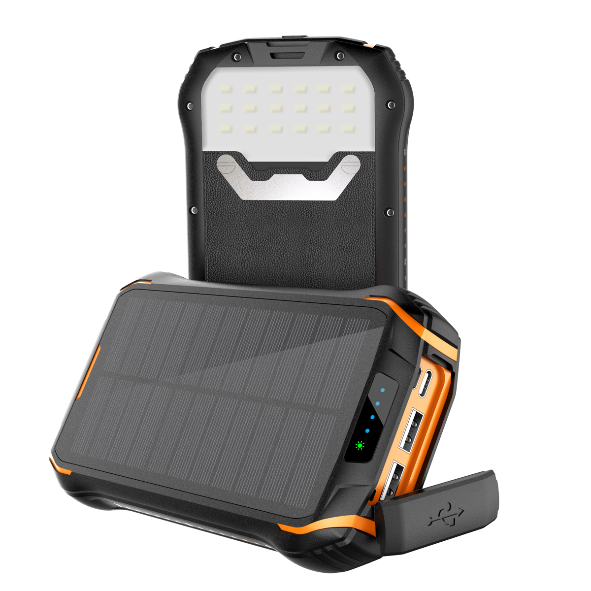 Ce Fcc Rohs Ip66 водонепроницаемый 26800Mah Мобильный Внешний аккумулятор портативное солнечное зарядное устройство 50000 Mah телефон внешний аккумулятор с беспроводной зарядкой