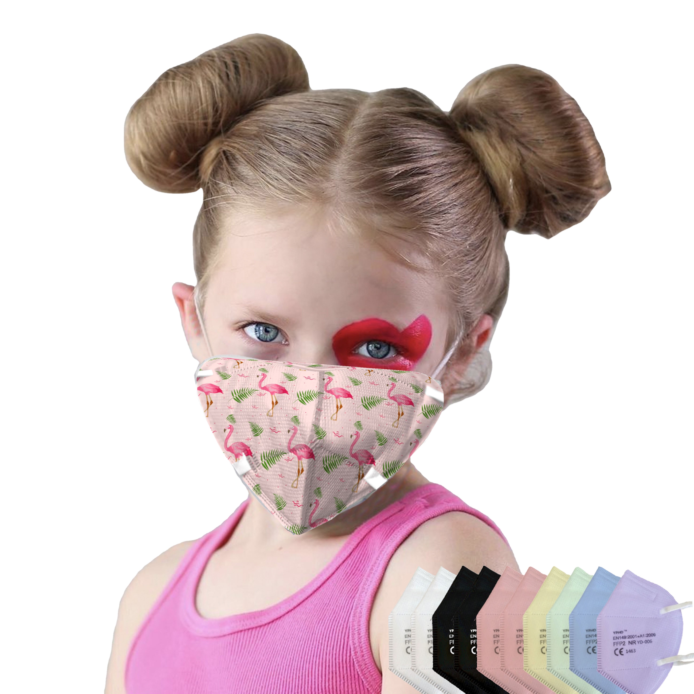 Цветная детская маска Mascarilla kids FFP2, детская маска для носа, маски для детей