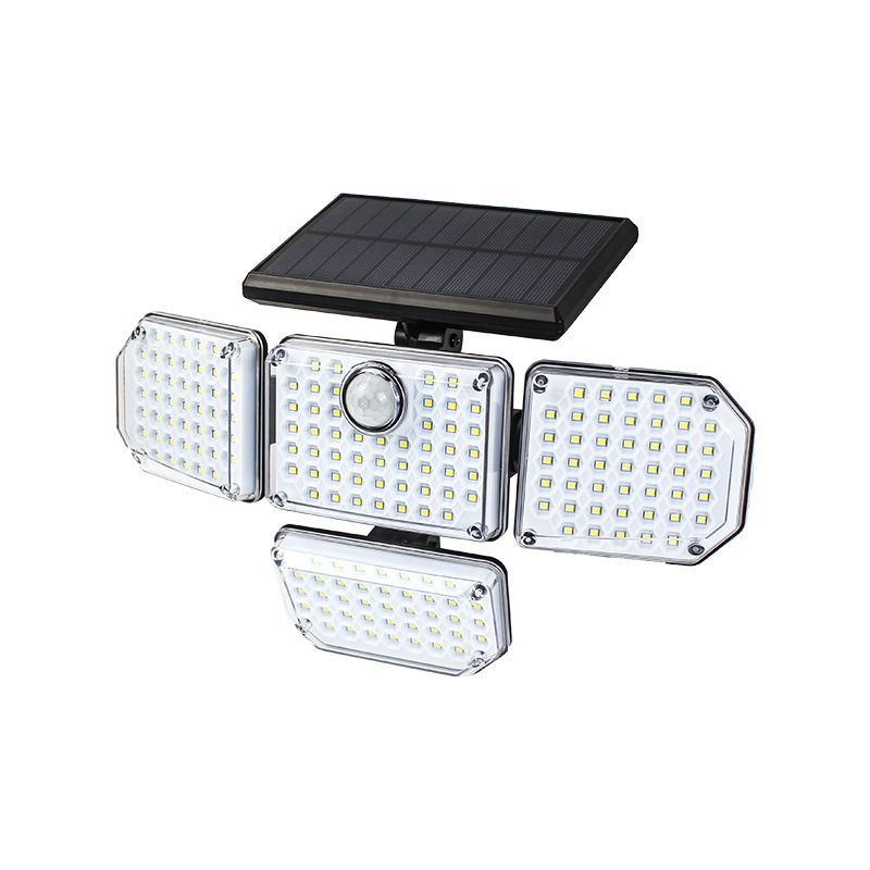 Custom-designed 3 MODE 180 degree rotatable Outdoor IP65 Waterproof Solar Sensor Wall Garden Lights