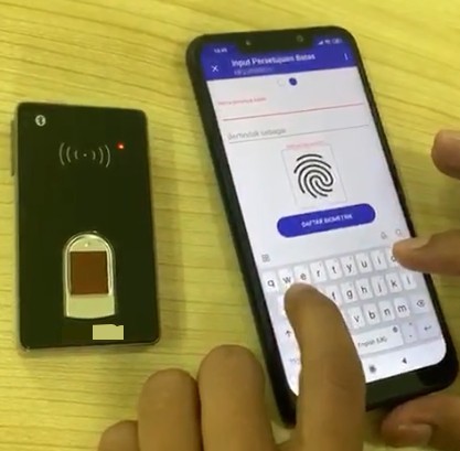 HFSecurity оригинальный заводской считыватель отпечатков пальцев HF7000 BT Сканер пальцев для индонезийского Бадан