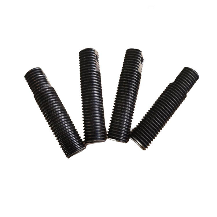 Manufacture High Precision Blackened Threaded Rod Machined Steel Stainless Steel Brass Cnc Machining Part
