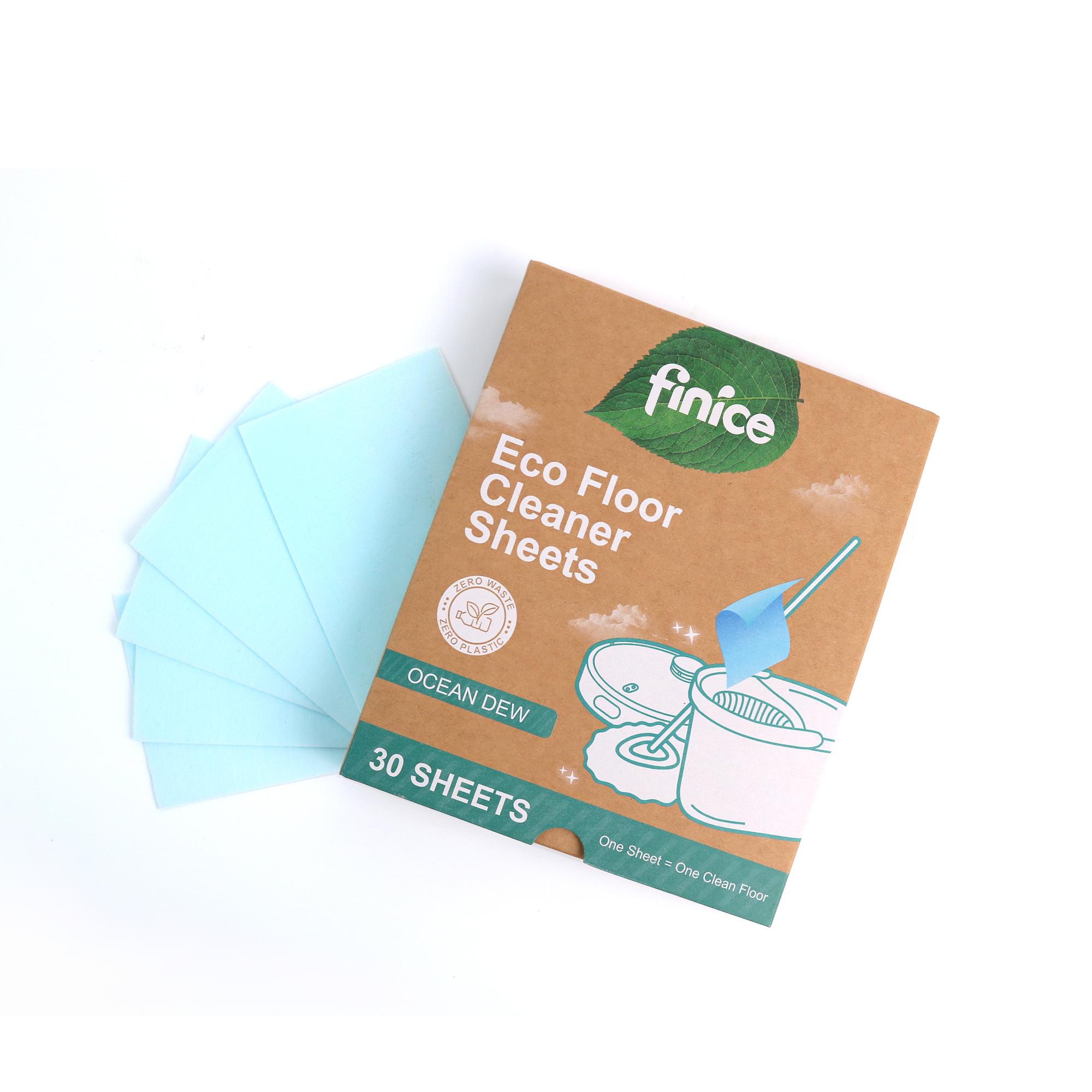 FNC938 Factory Household Cleaning Product Multi-effect Natural Plant Floor Cleaning Sheet