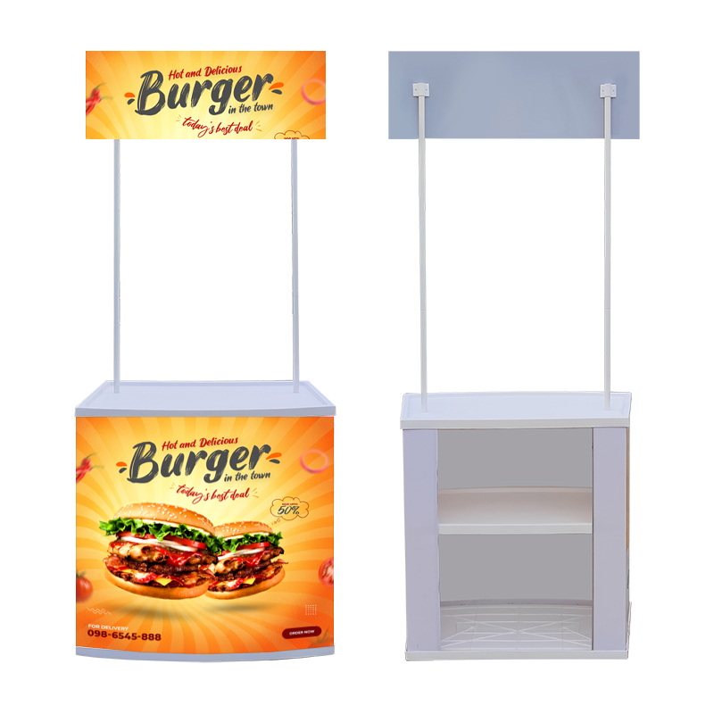 Foldable PP Promotion Counter Table for Displaying Advertising Equipment Items or Products
