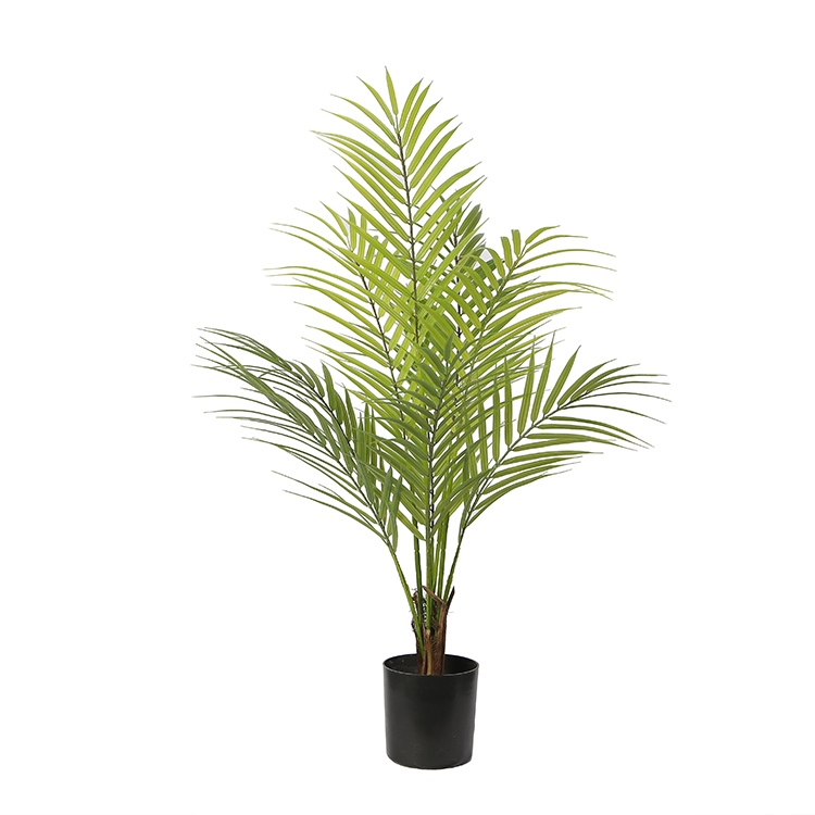 70 см маленькая зеленая Пальма Areca, искусственная тропическая пальма, подходит для офисных искусственных растений