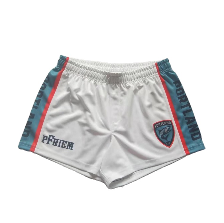 2021 New Design Custom Made AFL Jersey Shorts Low MOQ AFL Shorts Rugby Shorts